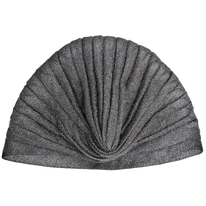 CRT - Semi-Sheer Shimmery Pleated Turban