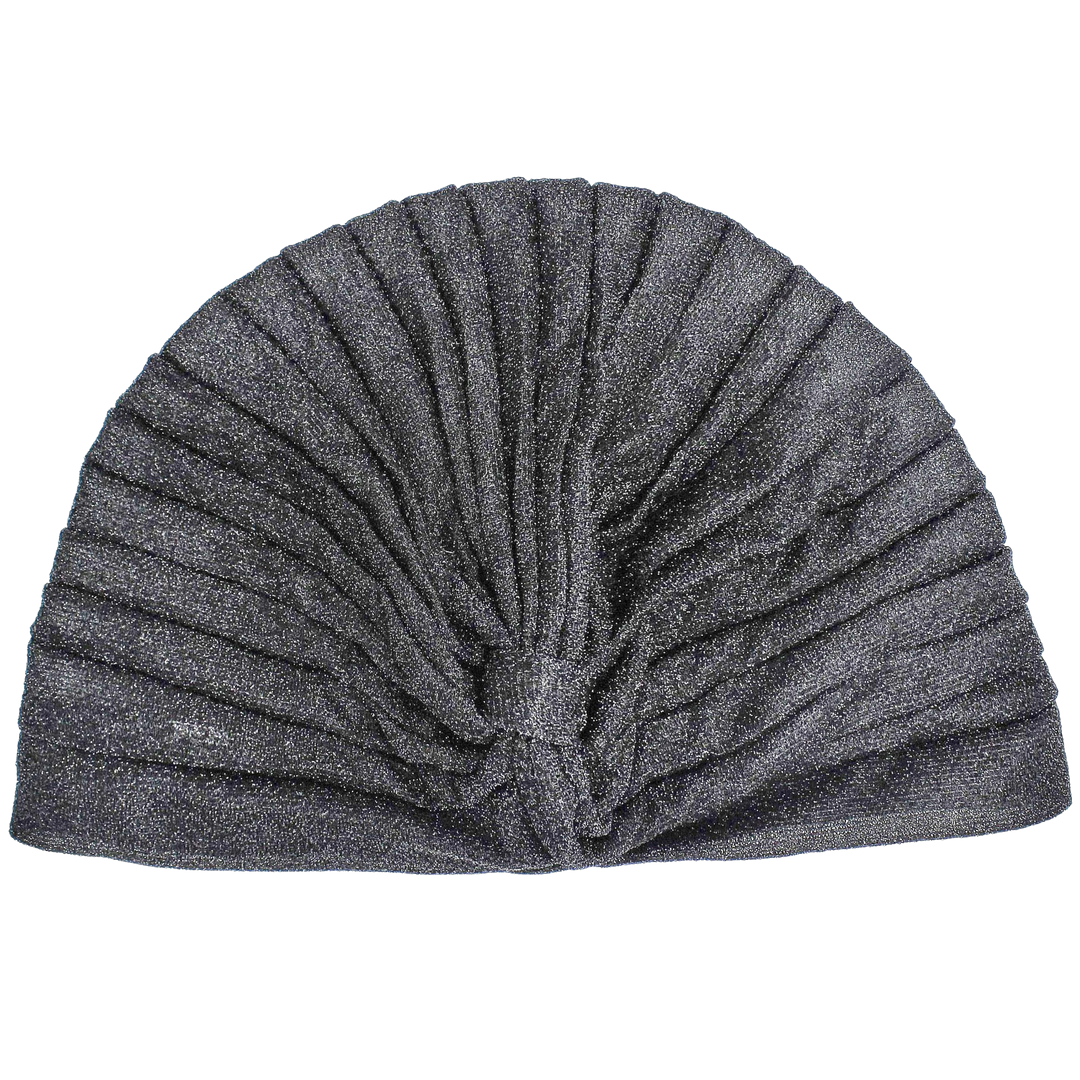 CRT - Semi-Sheer Shimmery Pleated Turban