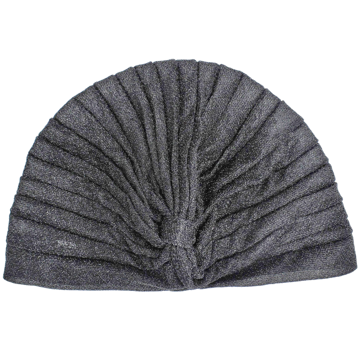CRT - Semi-Sheer Shimmery Pleated Turban