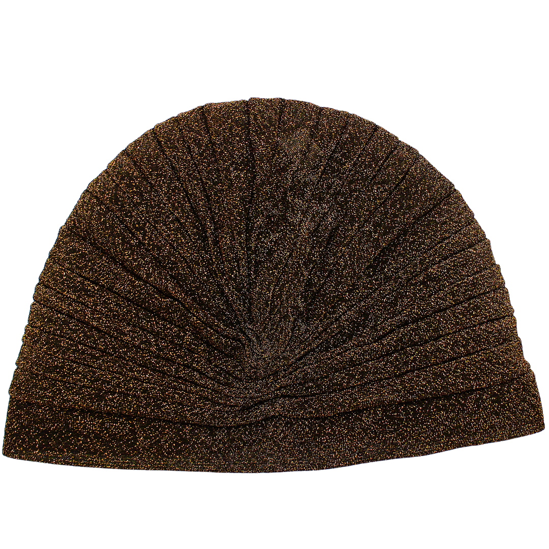 CRT - Semi-Sheer Shimmery Pleated Turban
