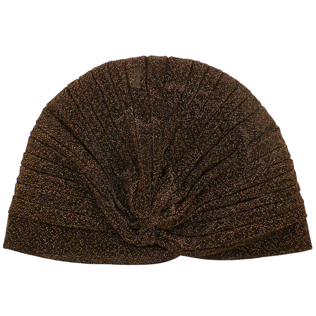 CRT - Semi-Sheer Shimmery Pleated Turban
