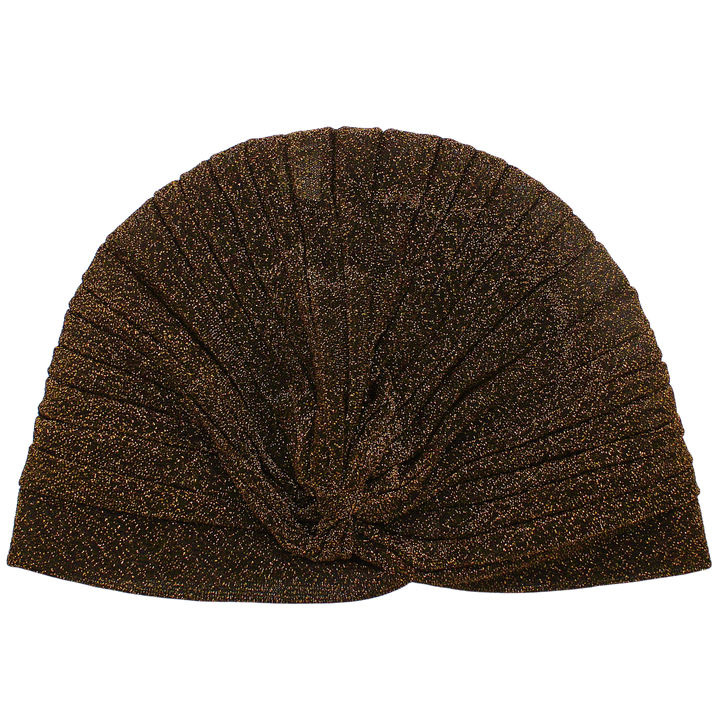 CRT - Semi-Sheer Shimmery Pleated Turban