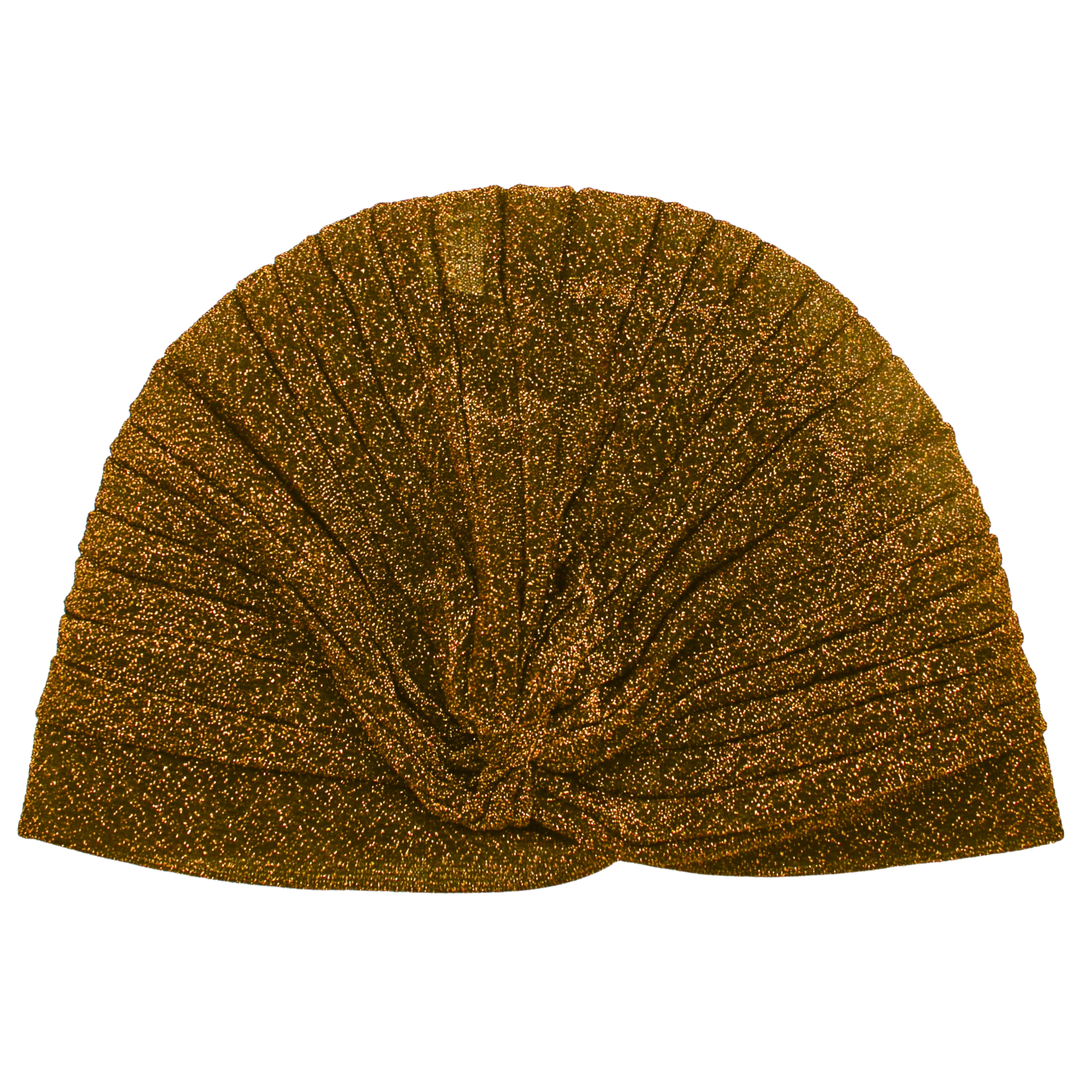 CRT - Semi-Sheer Shimmery Pleated Turban
