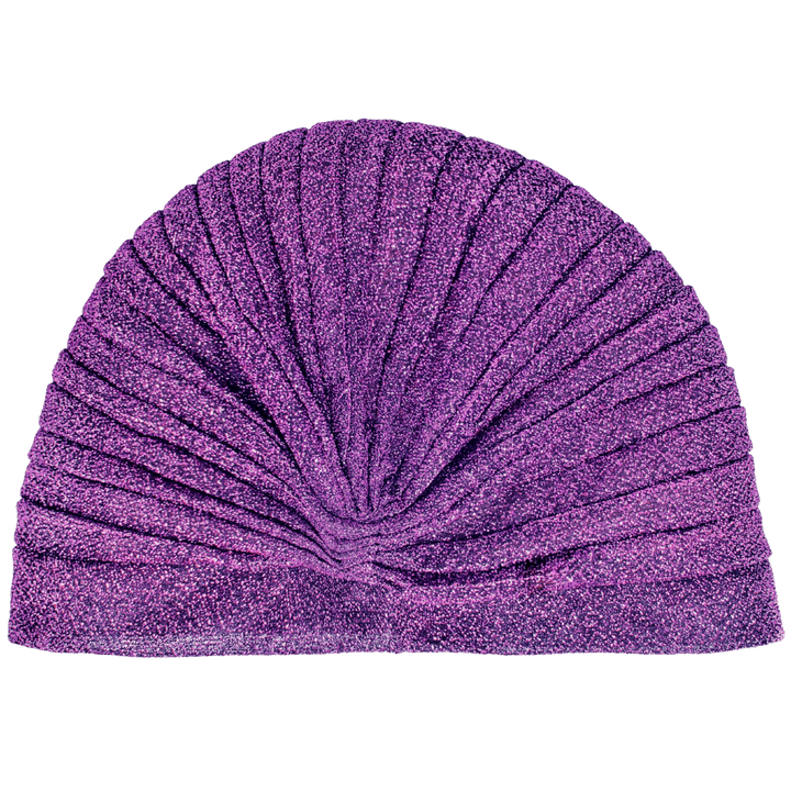 CRT - Semi-Sheer Shimmery Pleated Turban