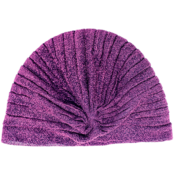 CRT - Semi-Sheer Shimmery Pleated Turban