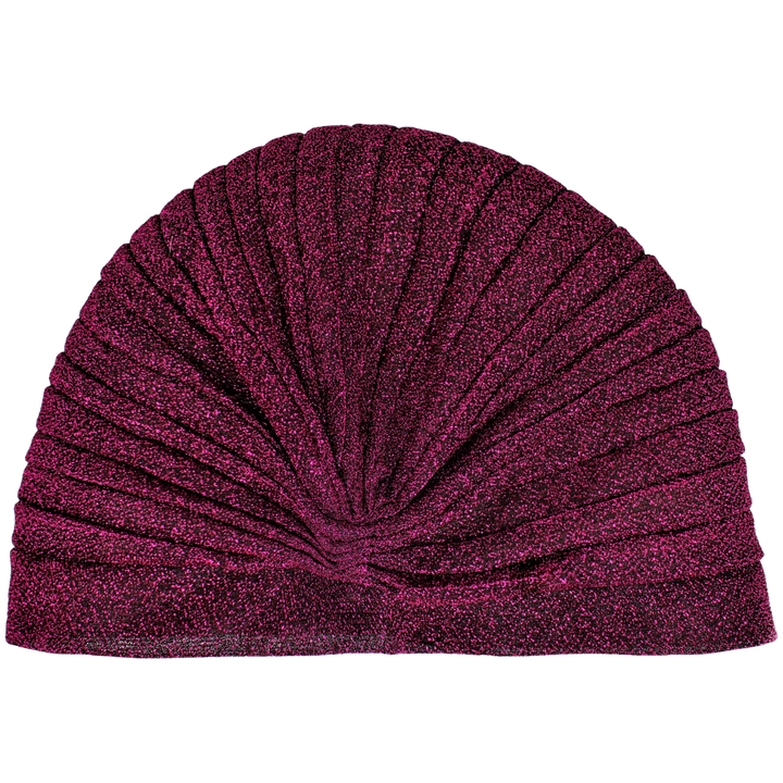 CRT - Semi-Sheer Shimmery Pleated Turban