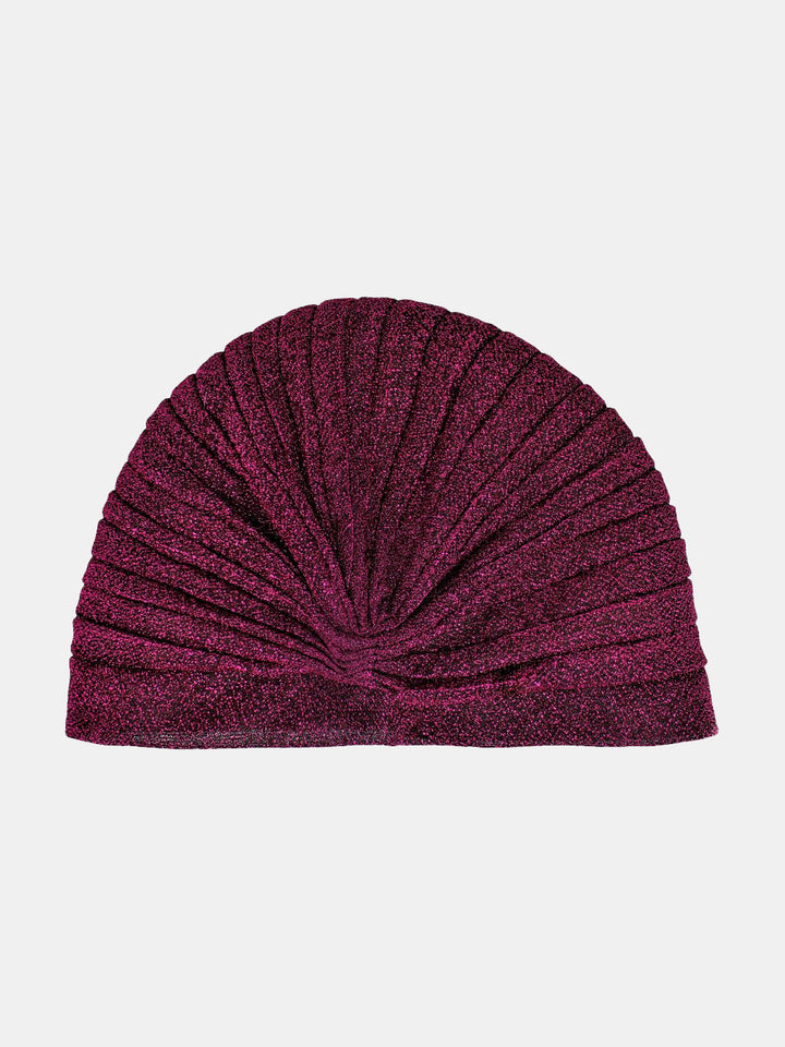CRT - Semi-Sheer Shimmery Pleated Turban