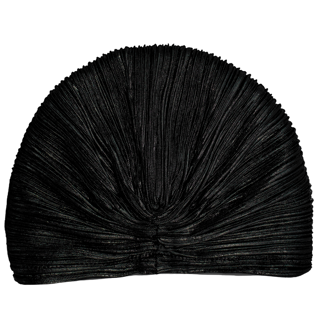 CRT - Metallic Beaded Flower Runway Turban