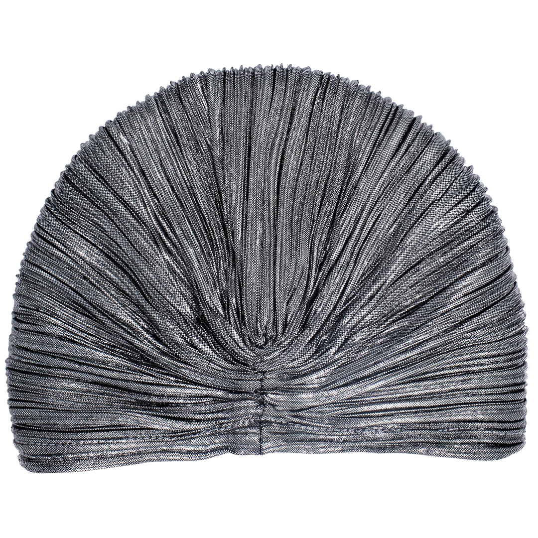 CRT - Metallic Beaded Flower Runway Turban