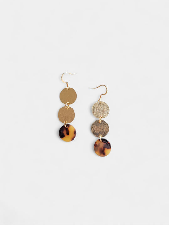 Evelyn Earrings - Tortoise
