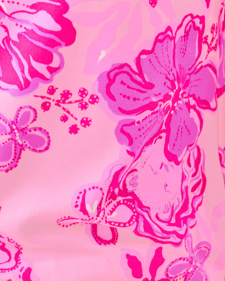 Pajama Knit Button-Up Top