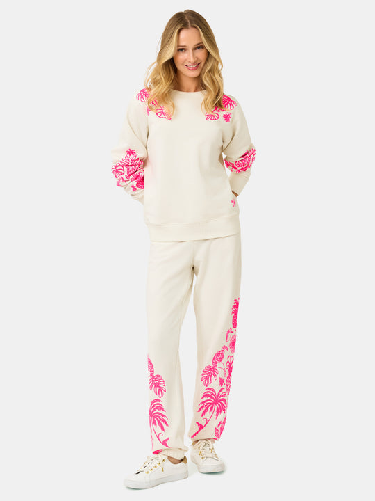 30" Silvie Embroidered Jogger