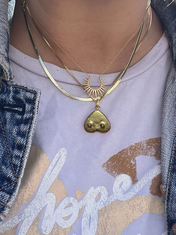 Heart Boob Necklace