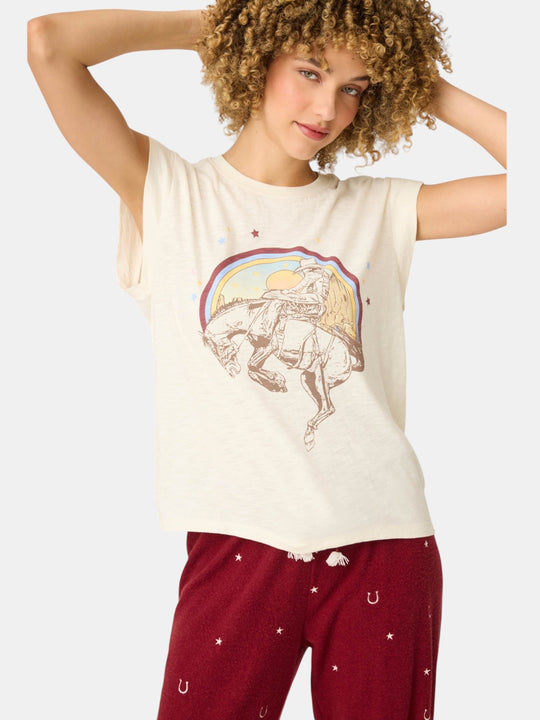 Hold Your Horses Cowgirl Graphic T-Shirt