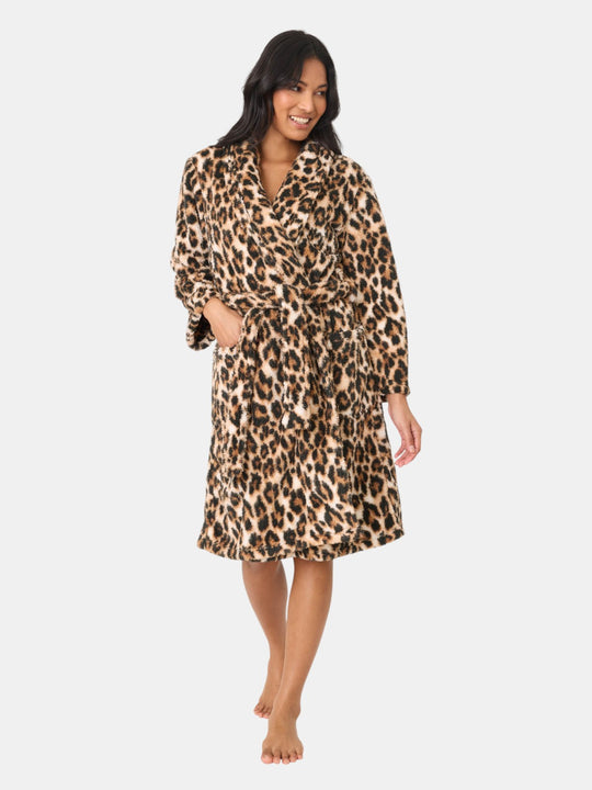 Holiday Dreams Leopard Print Robe