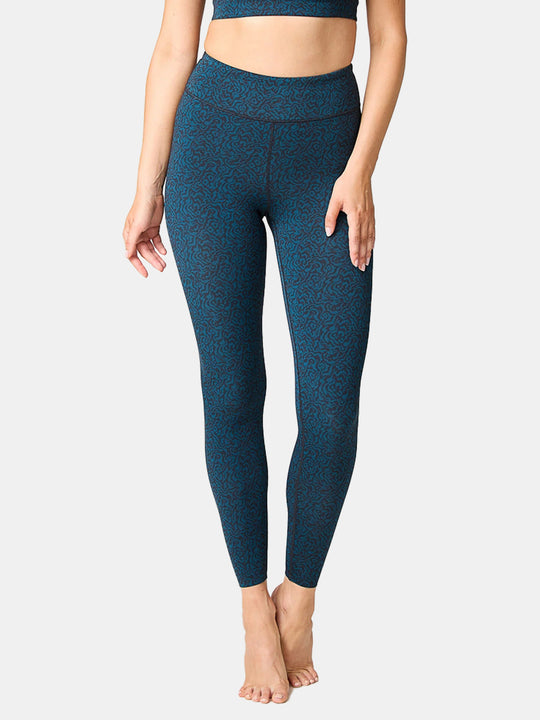 Inspiration full length legging in Teal/Black