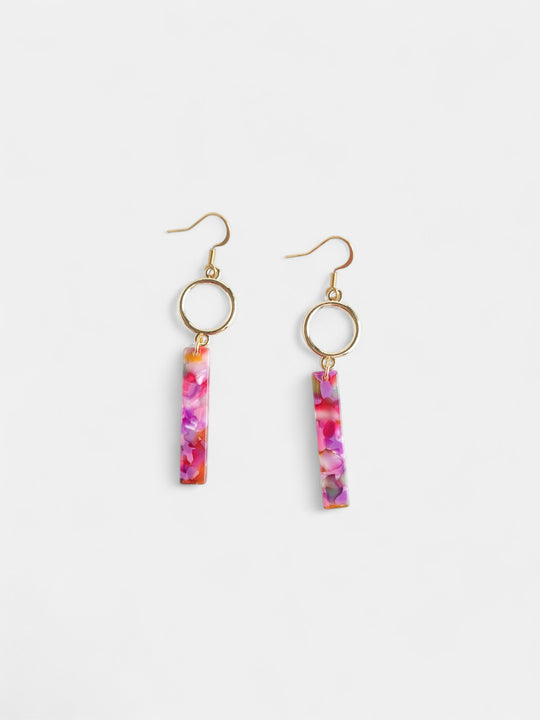 Isabella Earrings - Paradise Pink