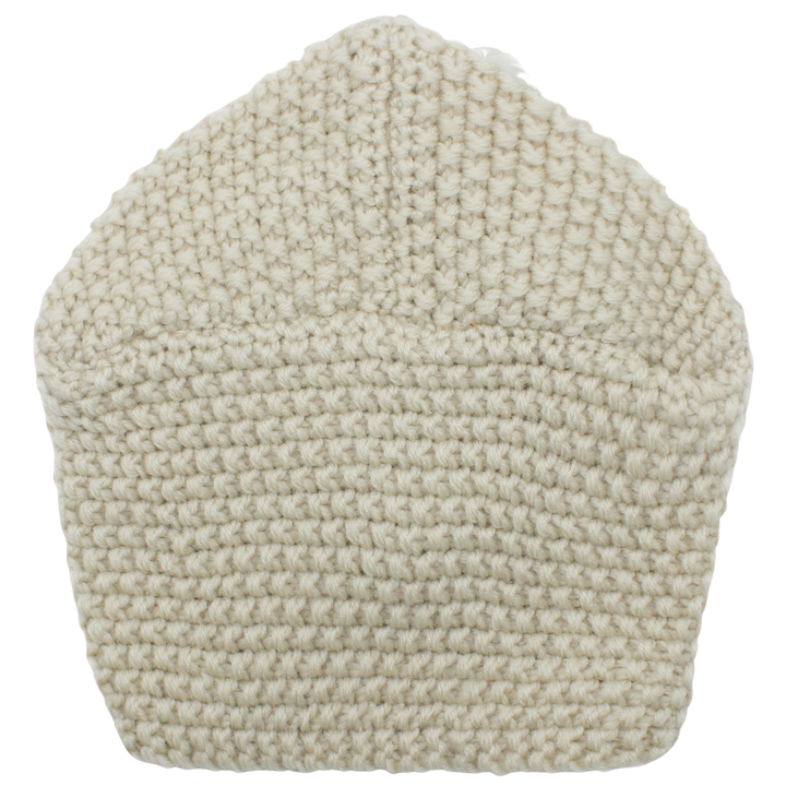 CRT - Knit Turban Feathers Pearls