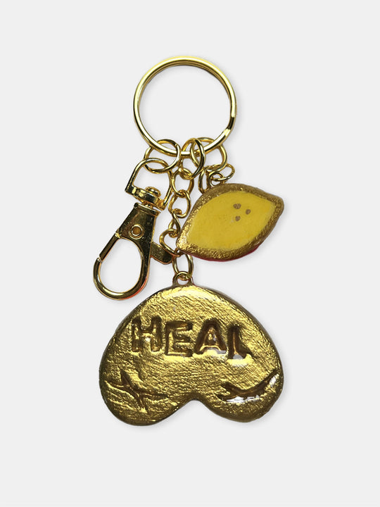 Heart Boob "Heal" Resilience Keychain