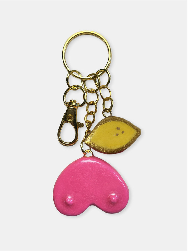 Heart Boob Keychain