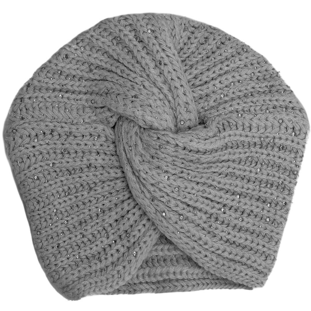 CRT - Knit Turban Twist Knot Rhinestone Sparkles