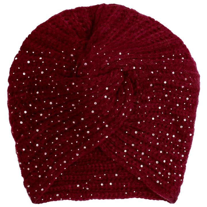 CRT - Knit Turban Twist Knot Rhinestone Sparkles
