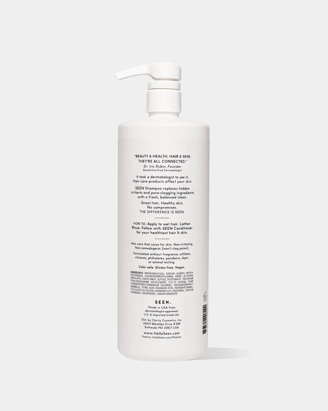 SEEN Shampoo, Fragrance Free