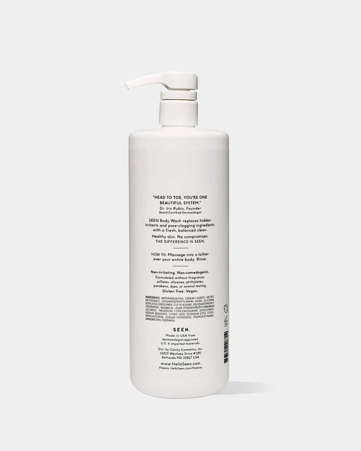 SEEN Body Wash, Fragrance Free