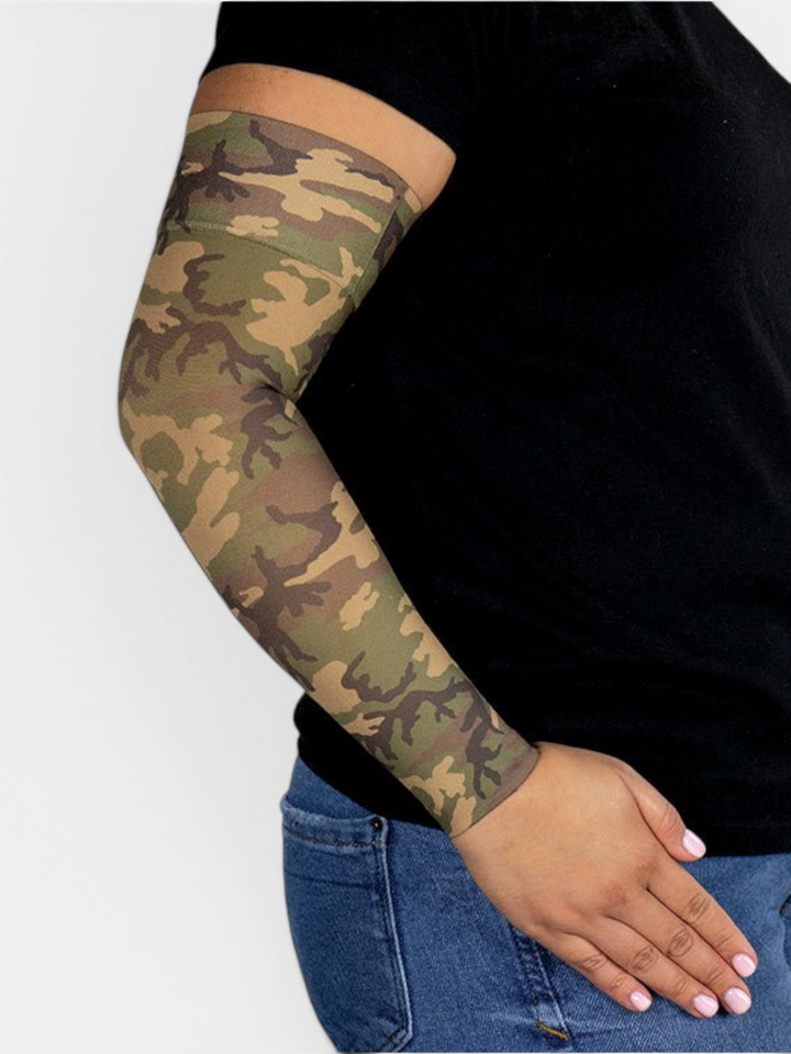 Camo Gradient Compression Arm Sleeve