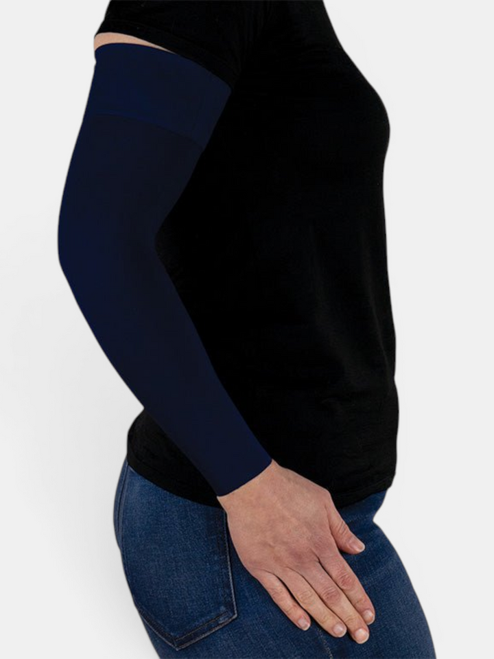 Navy Gradient Compression Arm Sleeve