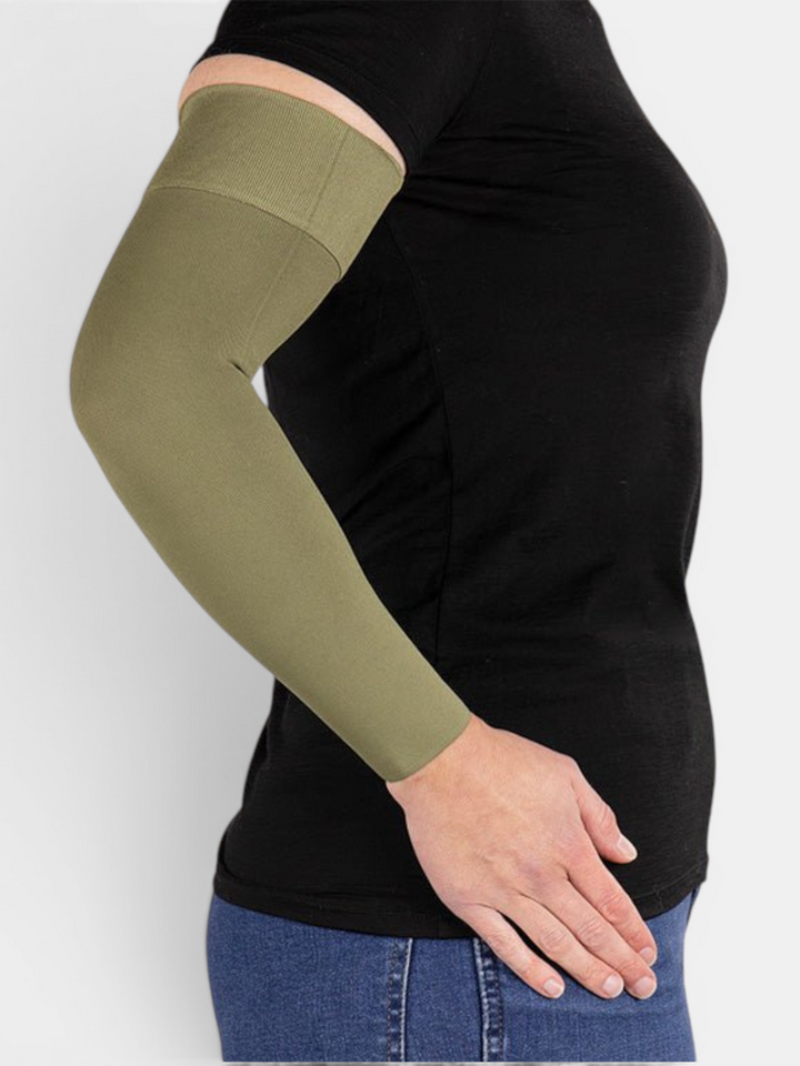 Olive Gradient Compression Arm Sleeve