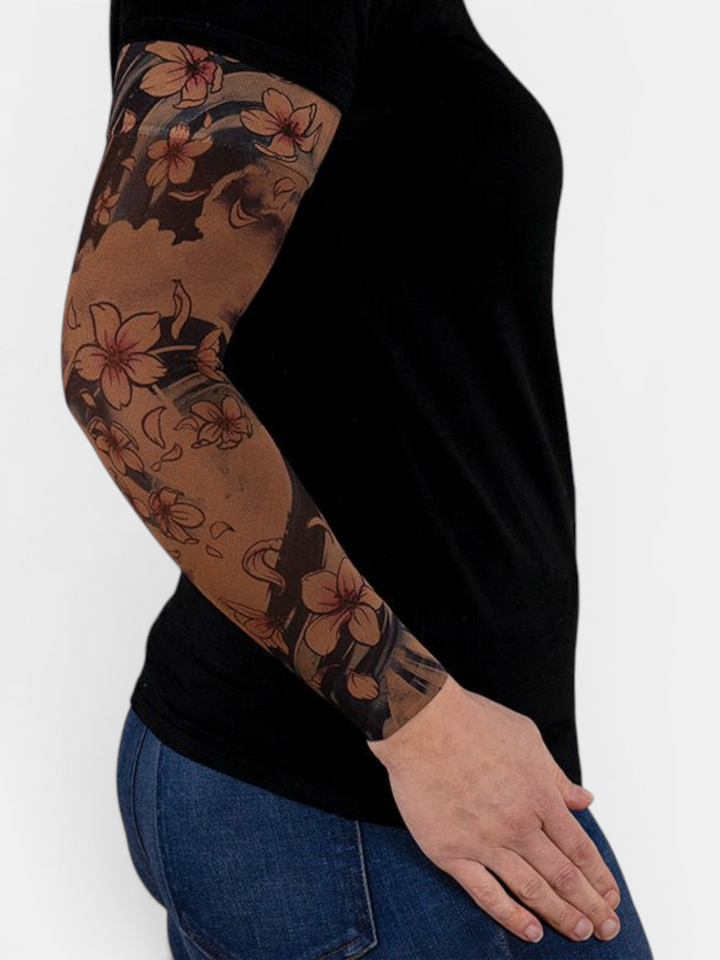 Sakura Mocha Gradient Compression Arm Sleeve