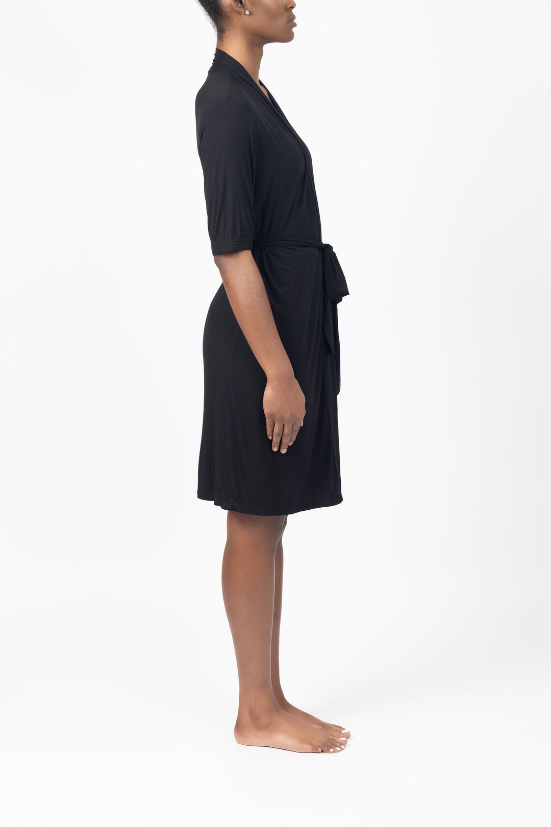 The Bianca Healing Robe in Luna Black