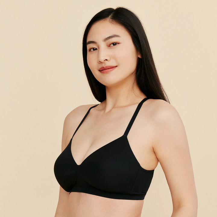 Moonrise T-Shirt Bra For Mastectomy Lumpectomy Black