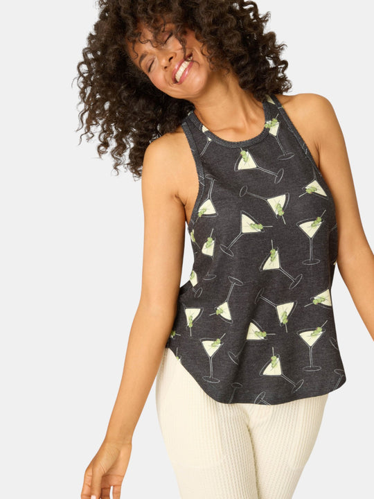 Merrier With A Martini Tank Top