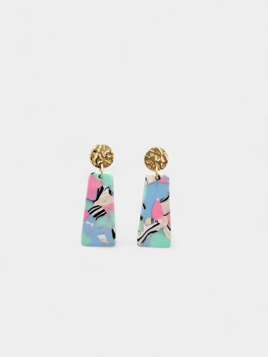 Mia Mini Earrings - 80's Pastel