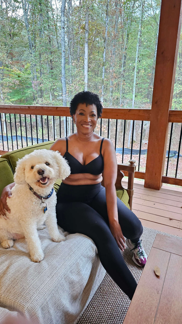 Moonrise T-Shirt Bra For Mastectomy Lumpectomy Black