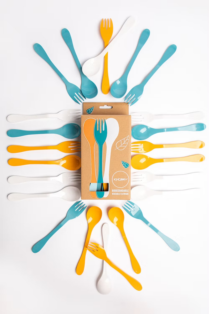 KNORK Eco 24 Pack Bamboo Flatware Set