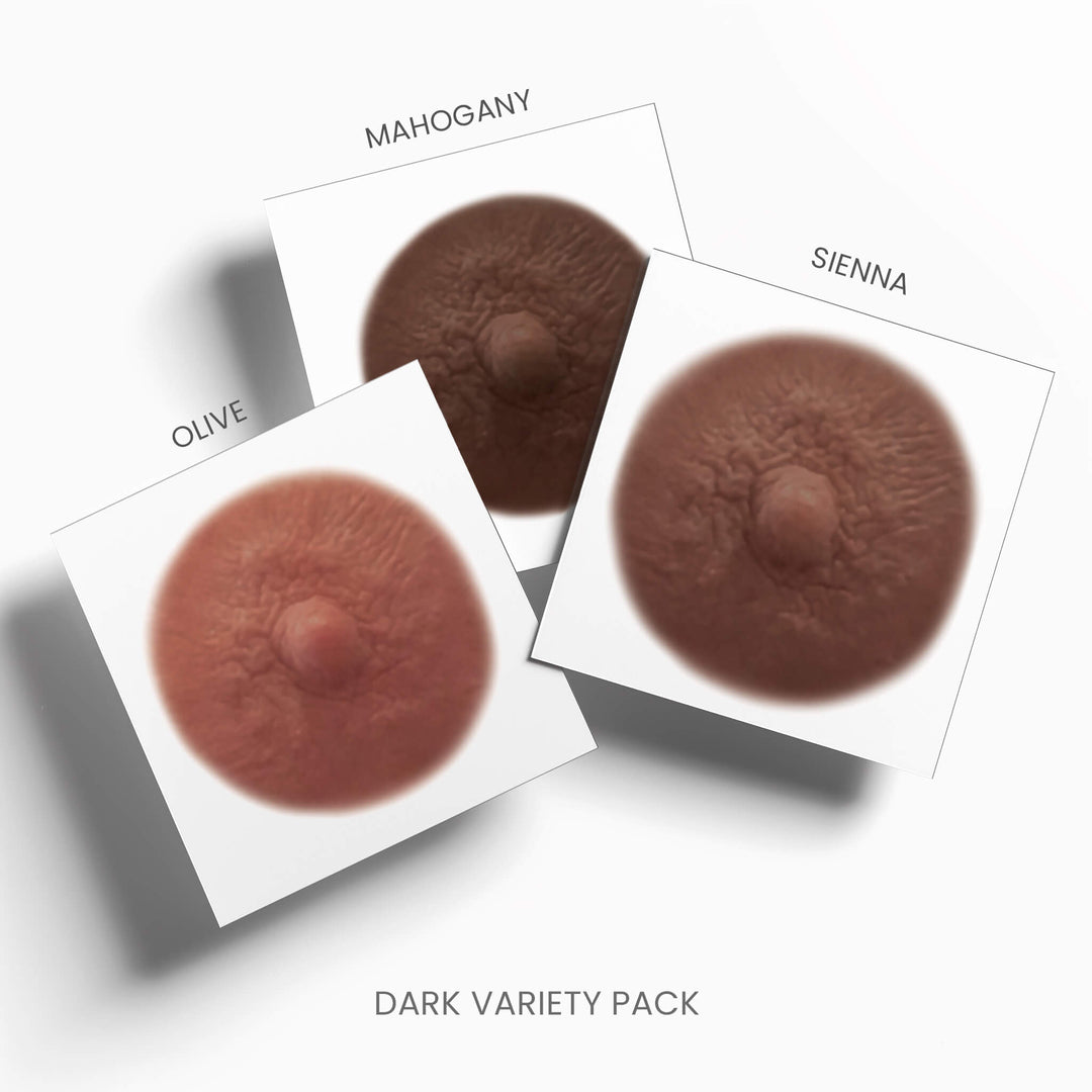 DARK VARIETY PACK – Temporary Nipple Tattoos for Mastectomy Restoration