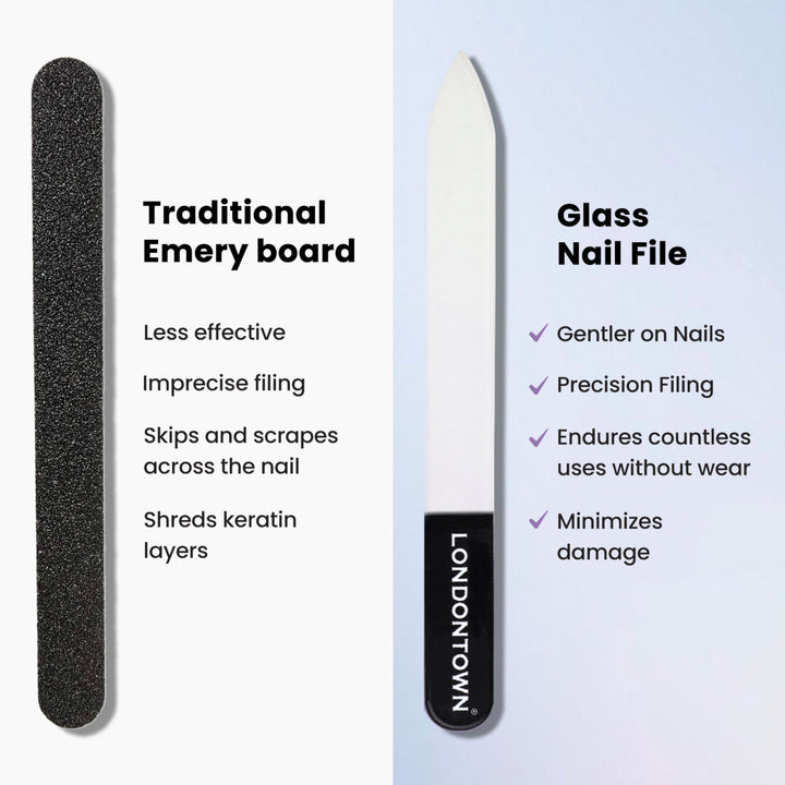 Lilac Glass Nail File