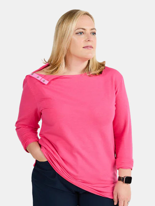 Women’s Pink Chemotherapy Long-Sleeved Shirt