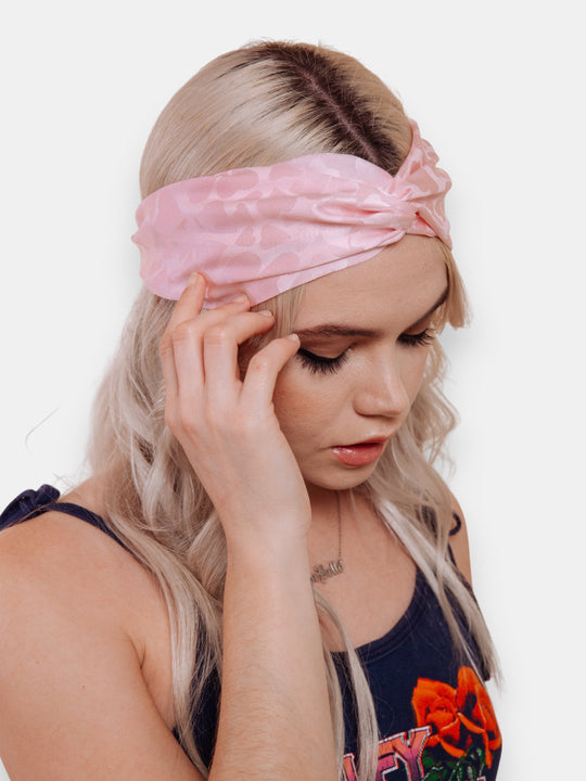 Queen of Hearts: Pink - Headwrap