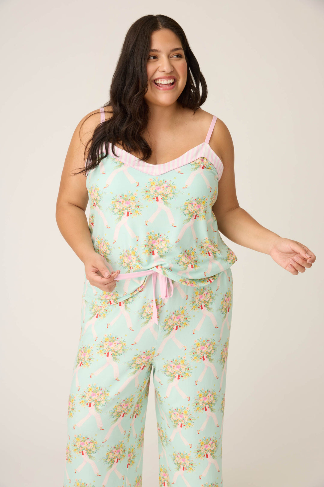 Adrian Valencia x PJS Floral PJ Set Plus Size