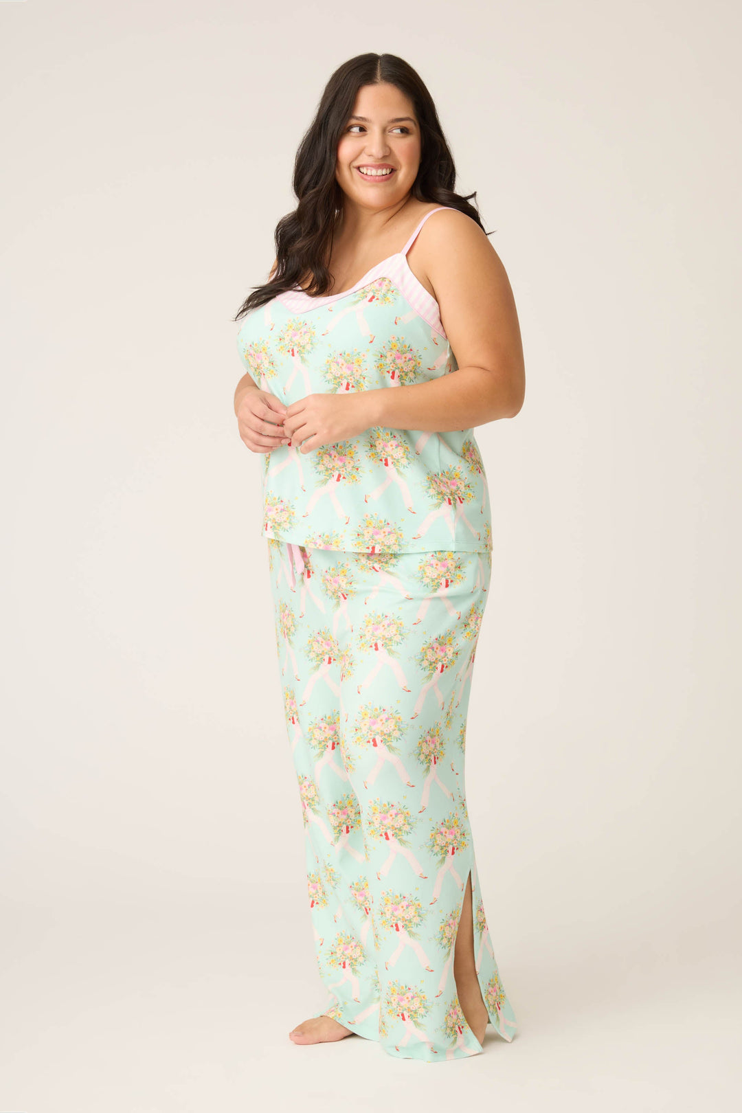 Adrian Valencia x PJS Floral PJ Set Plus Size