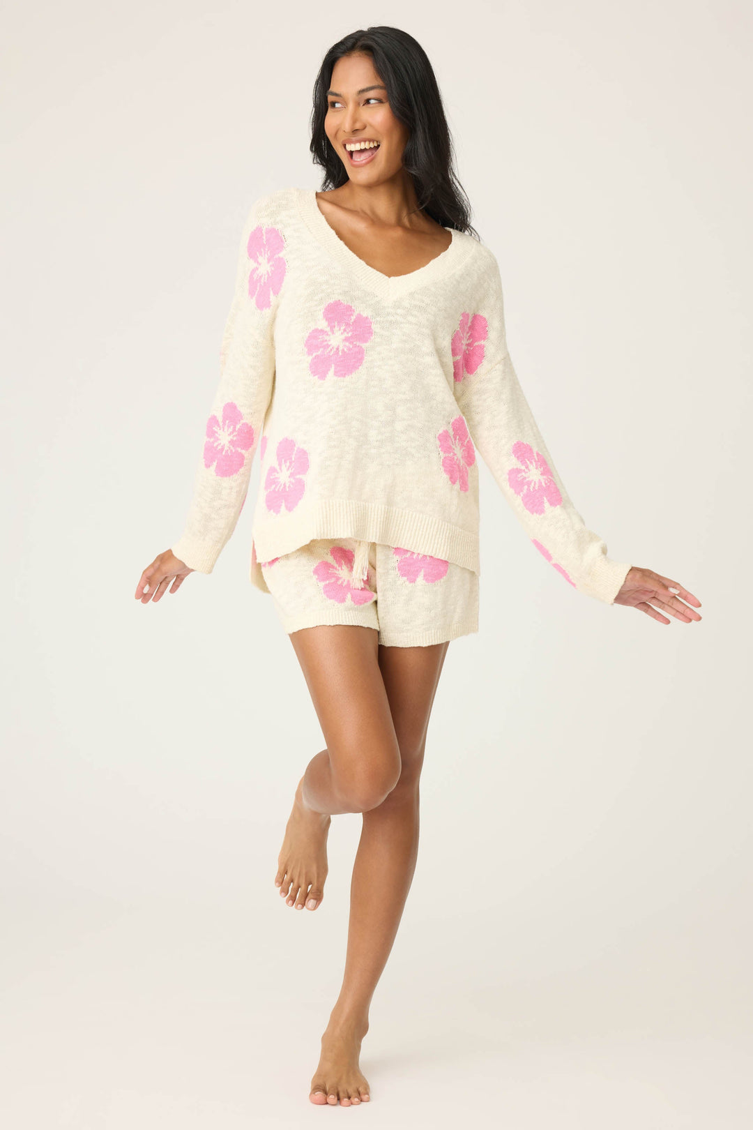Bali Bay Floral Knit Sweater
