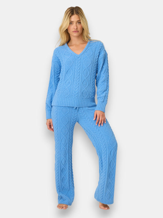 Chenille Cable Knit Lounge Set