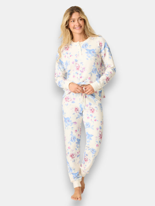 Rodeo Rose Floral Print PJ Set