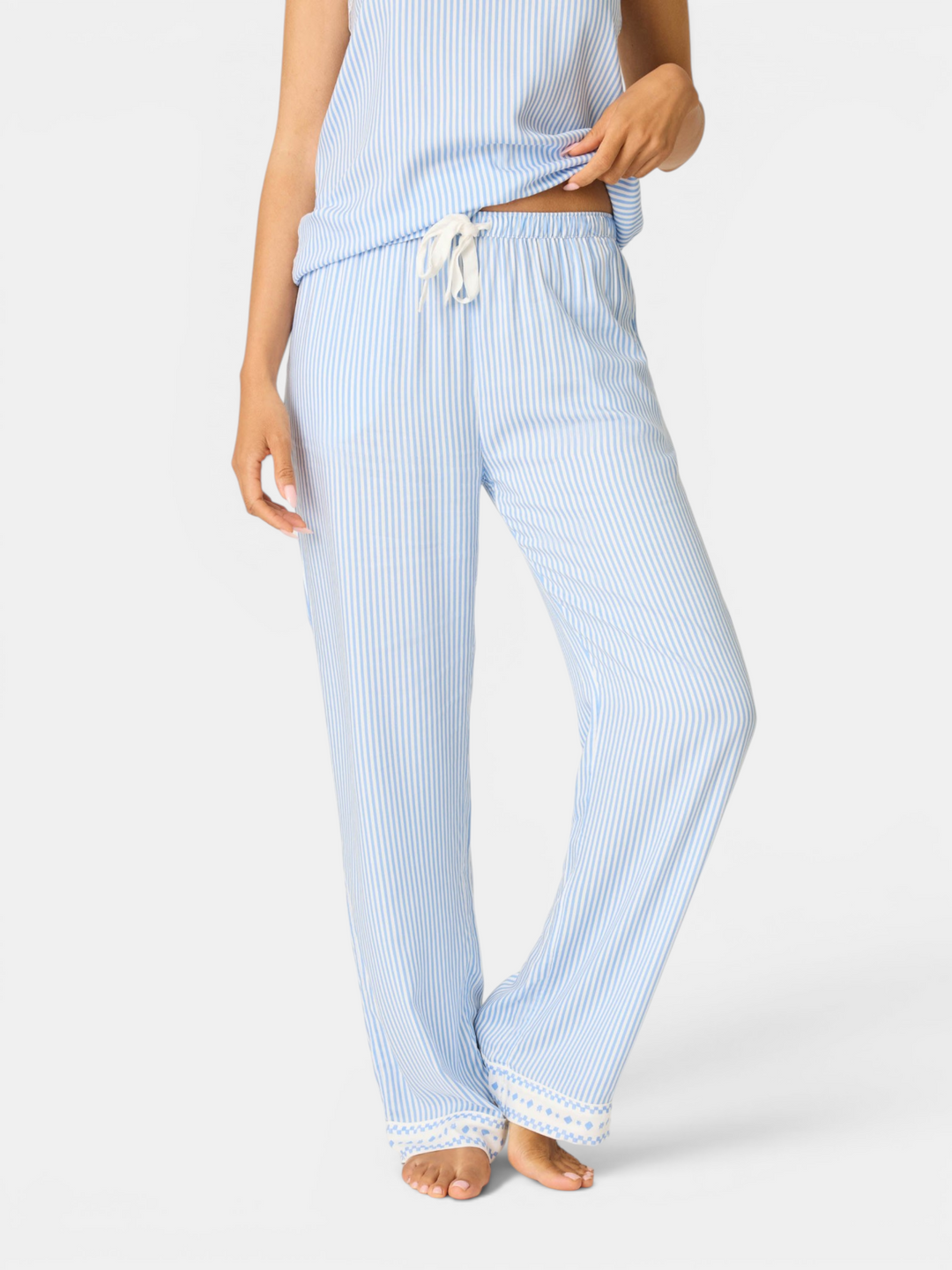 Frutta Fresca Striped Open Leg Pants