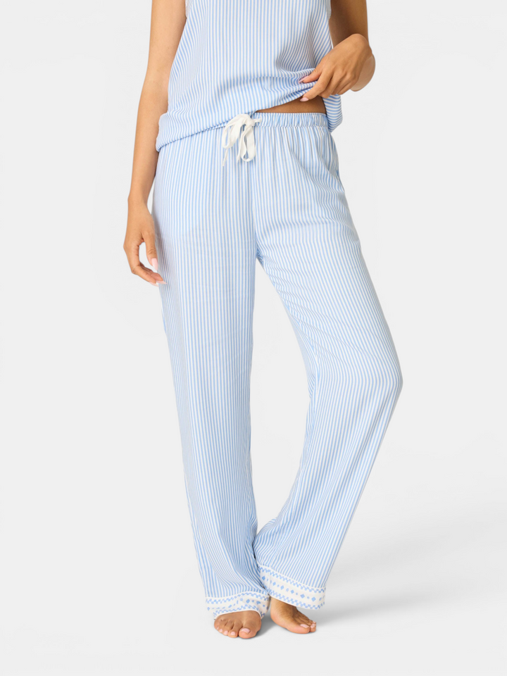 Frutta Fresca Striped Open Leg Pants