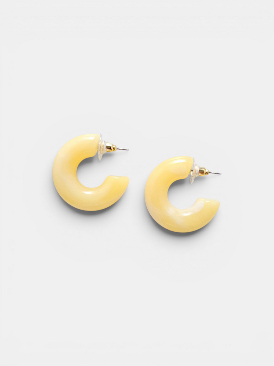 Chloe Hoops - Yellow